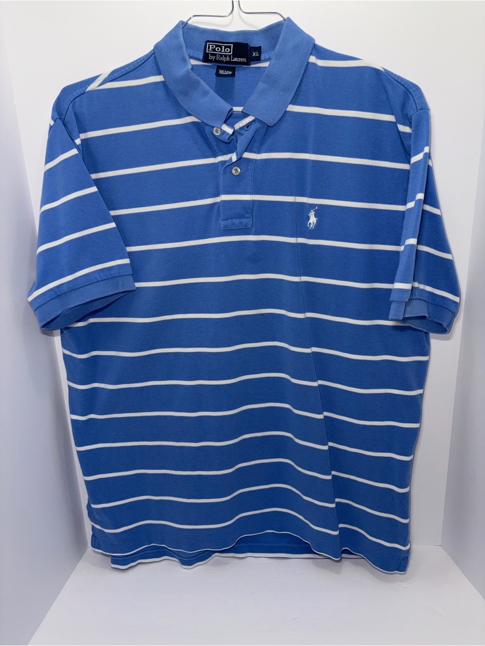 Polo by Ralph Lauren Men’s Blue Striped Polo Shirt Size XL